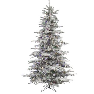 Vickerman Flocked Sierra Fir Artificial Christmas Tree PreLit - 1 of 4