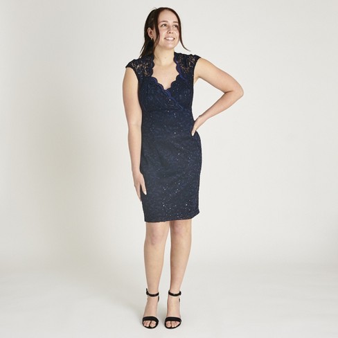 Connected apparel clearance sequin lace dress