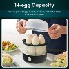 Elite Cuisine Automatic Easy Egg Cooker 14 Eggs Black - 4 of 4