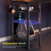Greenstell L Shaped Desk - Black Reversible Computer Desk with LED Lights, Power Outlets, Monitor Stand & Storage - 4 of 4