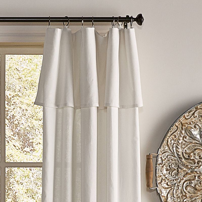 1pc Light Filtering Drop Cloth Window Curtain Panel - Mercantile, 3 of 16