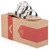 Gallery Seven - Women's Tri-Strap Buckle Slide  Sandal - 3 of 4