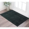 Charcoal And Black Abstract Hand Woven Area Rug - 2 of 4