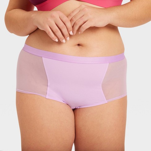 Womens Plus Size Stretch Lace Booty Short Boyshort Underwear Panties