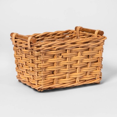 Woven Basket with Rattan Handles - Threshold™