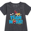 - Little Tikes - Teamwork Makes the Dream Work Graphic Short Sleeve Fleece Dress - 2 of 3