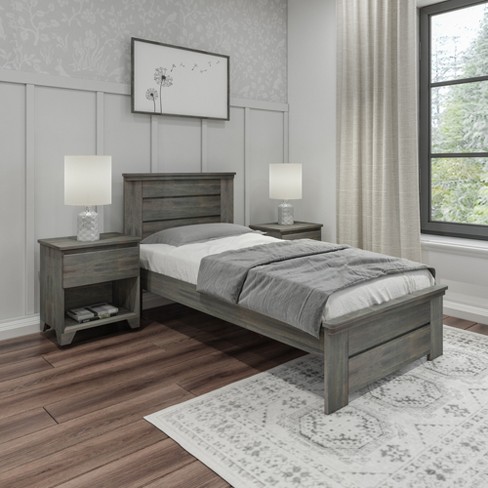 Max Lily Farmhouse Twin Bed With Panel Headboard Target