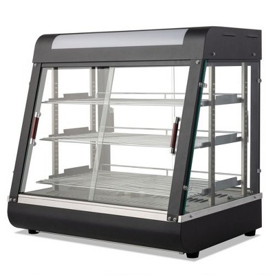 Winado 26 in. 1200-Watt 3-Tiers Commercial Food Warmer Display Buffet Server in Black