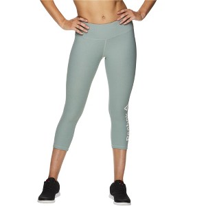 Reebok Womens Branded Capri Compression Athletic Pants - 1 of 4