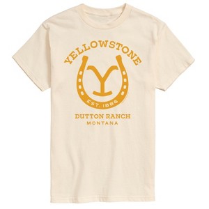 Men's - Yellowstone - Horseshoe Lockup Short Sleeve Graphic T-Shirt - 1 of 4
