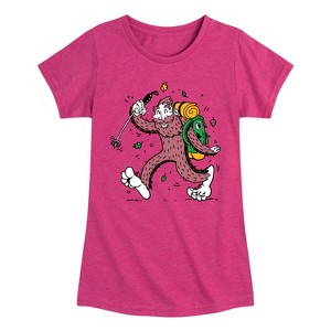 Girls' - Instant Message - Sasquatch Hike Fitted Short Sleeve Graphic T-Shirt - 1 of 4