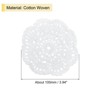 Unique Bargains Cotton Embroidered Lace Vintage Coasters 4 Pcs 3.94" - 2 of 4