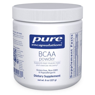 Pure Encapsulations BCAA Powder - Hypoallergenic Supplement To Support Muscle Function During Exercise - 8 Ounces