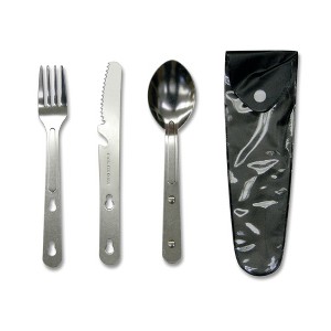 Stansport Stainless Steel Knife, Fork & Spoon Set - 1 of 1