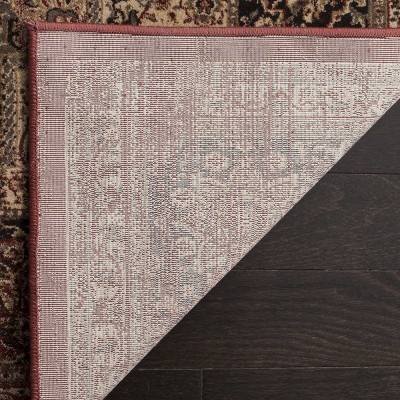 Elysian Rust Black Hand-Knotted Wool Blend 47" Round Rug