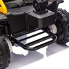 24V Three-Seater Kids Electric Ride-On Car Toys, 4-Motor Electric Vehicle UTV W/2.4G Remote, Built-in Water Gun, Bluetooth & MP3, 3-Speed Adjustable - 4 of 4