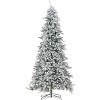 11ft. Flocked Fir Artificial Christmas Tree with Pine Cones, 950 Clear Warm LED Lights  3016 Branches – Winter X-Mas Showstopper - 4 of 4
