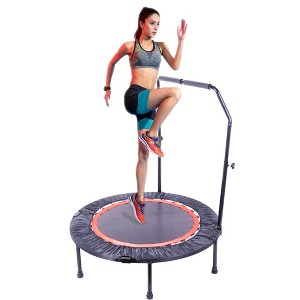 40 Inch Mini Exercise Trampoline for Adults or Kids - Indoor Fitness Rebounder Trampoline with Safety Pad - 1 of 4