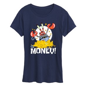 Women's - SpongeBob SquarePants - Mr. Krabs Money Short Sleeve Graphic T-Shirt - 1 of 4