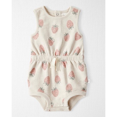 Little Planet by Carter's Organic Baby Girls' Knit Bubble Romper