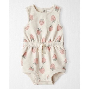 Little Planet by Carter's Organic Baby Girls' Knit Bubble Romper - 1 of 3