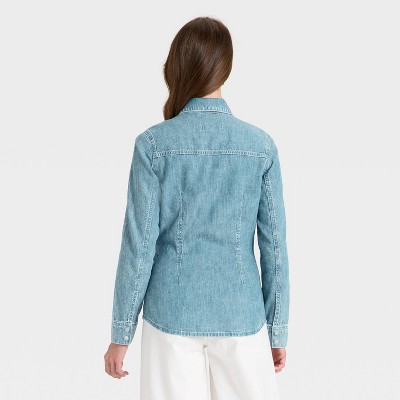 Women’s Denim Western Button-Down Shirt – Universal Thread