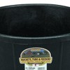 Little Giant HP650 Indoor Outdoor Heavy-Duty Rubber Tub Feeder Pan Bowl for Livestock, Black - 2 of 4
