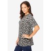 Jessica London Women's Plus Size Stretch Knit Cutout Swing Tunic - 4 of 4