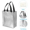 Unique Bargains Reusable Non-Woven Metallic Shiny Finish Gift Goodie Bags 12 Pcs - 4 of 4