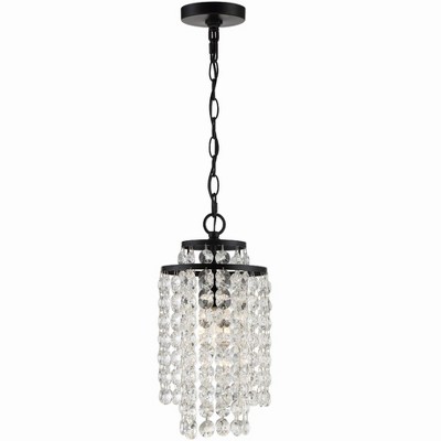 Crystorama Lighting Gabrielle 1 - Light Chandelier in  Matte Black