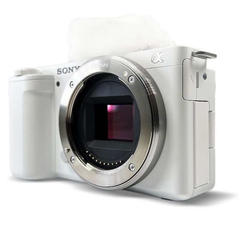 Sony Alpha ZV-E10 - APS-C Interchangeable Lens Mirrorless Vlog Camera - White, 1 of 5
