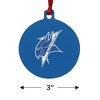 Elizabeth City State University Primary Logo Aluminum Holiday Christmas Tree Ornament  3.0" (7.6 cm) x 3.37" (8.6 cm) - 3 of 4