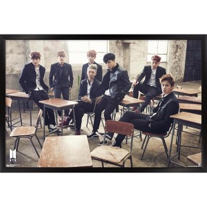 Trends International BTS - SKOOL LUV AFFAIR - Classroom Framed Wall Poster Prints - 1 of 4