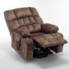 TiramisuBest Recliners Lift Chair Relax Sofa Chair Livingroom Furniture Living Room Power Electric Reclining with Brown PU for Recliners & M - 3 of 4