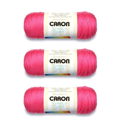 Caron Simply Soft Watermelon Brites Yarn - 3 Pack Of 170g/6oz - Acrylic - 4  Medium (worsted) - 315 Yards - Knitting/crochet : Target