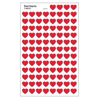 Trend Red Hearts superShapes Stickers, 800 ct (Pack of 6)