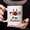Volleyball Buffalo Plaid Christmas Mug, Team and Coaches Gift (Non-Custom)| OrnamentallyYou - 3 of 4