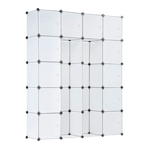 Modular Wardrobe Storage Organizer - 20 Cubes - 1 of 4