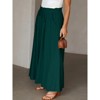 Coolmee Womens Plus Size Wide Leg Pants Casual Elastic High Waist Flowy Pants Drawstring Palazzo Pants with Pocket - 2 of 3