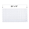 Cameo Non-Slip Bathtub mat, Modern Glaze Design, 27" x 15" Shower Mat with Suction Cups and Water Drain Holes, BPA, LaTeX, Phthalate Free (White) - 4 of 4