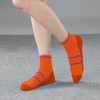 Anna-Kaci Men's 6pk Athletic Ankle Socks with Accents - Orange - 2 of 4