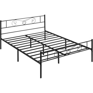 coucheta Classic Metal Platform Bed Frame,   with Headboard&Footboard - 1 of 4