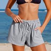 Women's Breezy Striped Beach Short Cover Up - Cupshe - 4 of 4