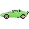Lancia Stratos HF Stradale Verde Chiaro Green Limited Edition to 1200 pieces 1/64 Diecast Model Car by Mini GT - 2 of 3
