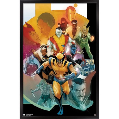 Trends International Marvel Comics 80th Anniversary Collage Framed Wall  Poster Prints Black Framed Version 14.725 X 22.375 : Target