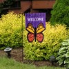 Sculpted Butterfly Welcome Applique Garden Flag 18" x 12.5" Briarwood Lane - 4 of 4