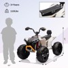 24 Volt Kids ATV Ride-On, Electric Quad 4 Wheeler with Leather 2-Seater, Ride on Toys for Big Kids with LED Lights, Music, High Low Speed - 2 of 4