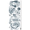 Tinsley Transfers Gender Neutral Temporary Tattoo Sheet Halloween Costume Mask - Multicolored One Size - 2 of 2