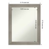 Amanti Art Grand Narrow Non-Beveled Framed Bathroom Vanity Wall Mirror - 3 of 4