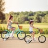 Safstar 18" Kid's Bike with Height-Adjustable Handlebar & Saddle, Handbrake & Coaster Brake, Detachable Training Wheel, Gift for 4-8 Years Old Kids - 4 of 4